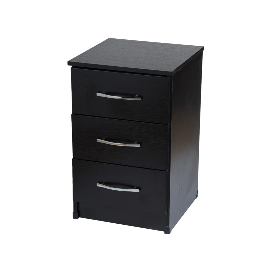 Mullen Three Drawer Bedside (Assembled)