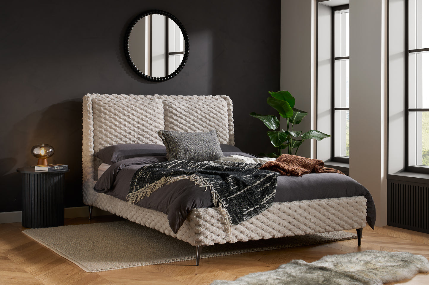 Tessa Faux Fur Bed Frame