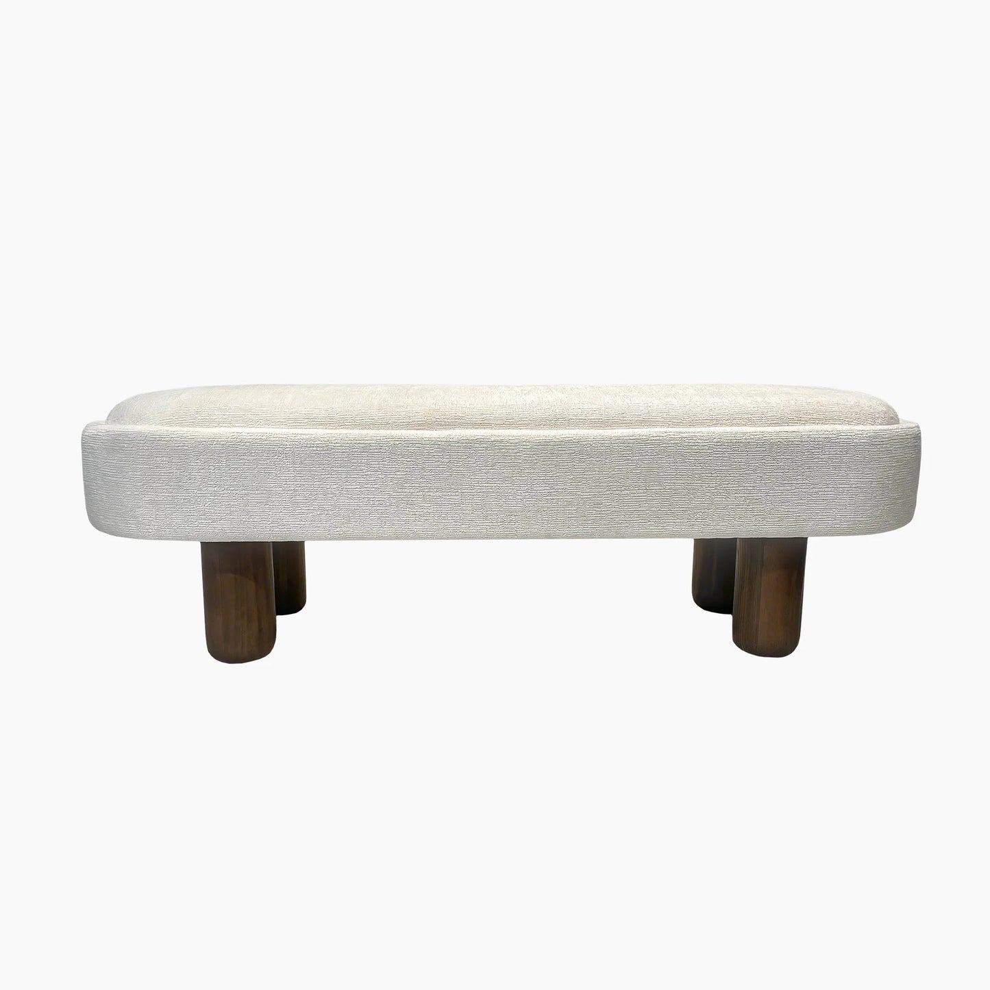 Darcy White Ottoman