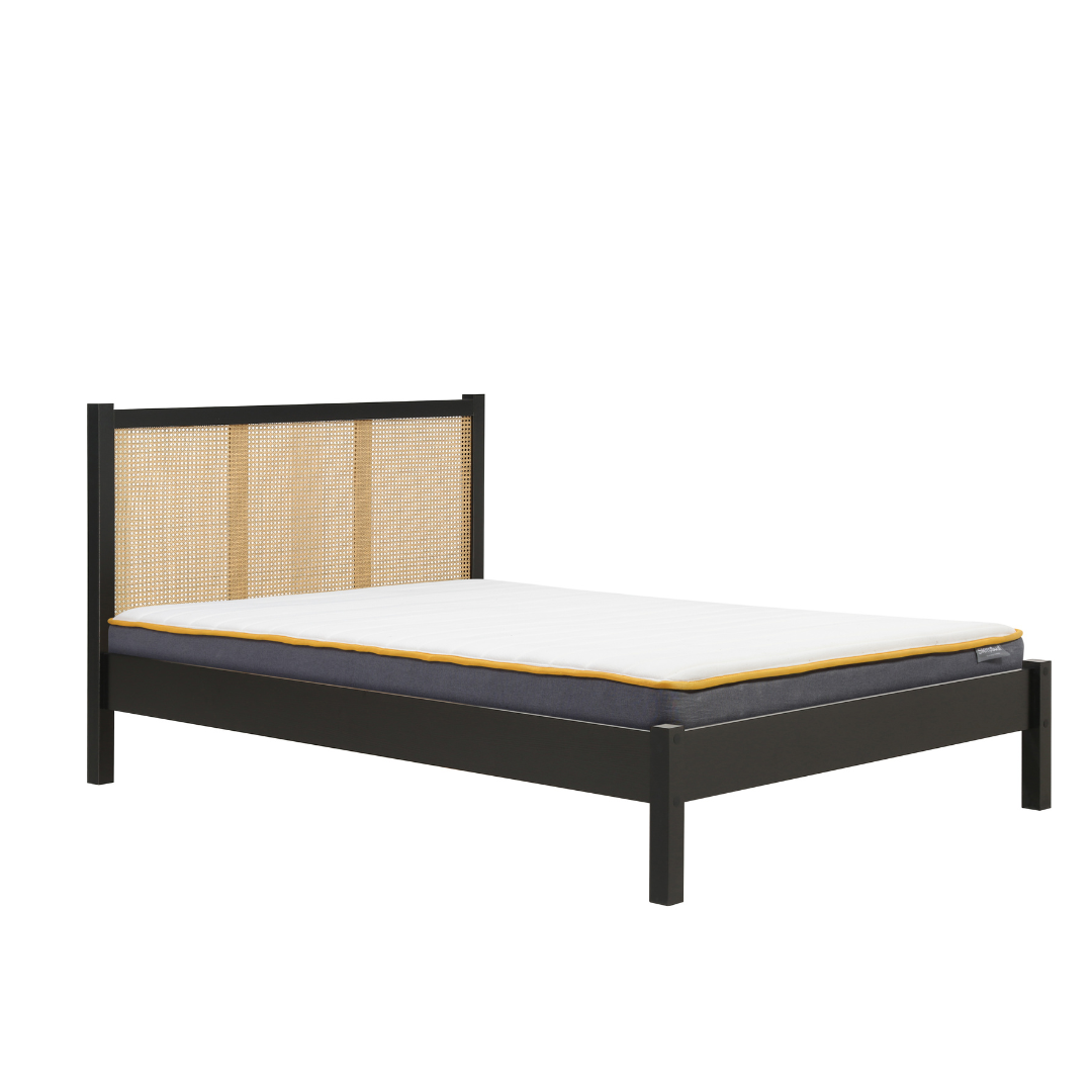 Marchesi Rattan Bed Frame Black