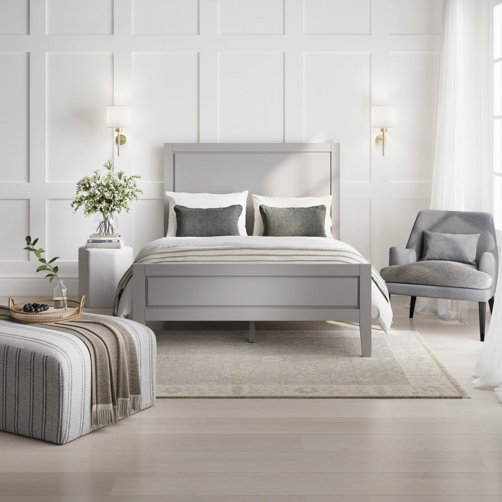 Amelia Grey Bed Frame - Furniturezone