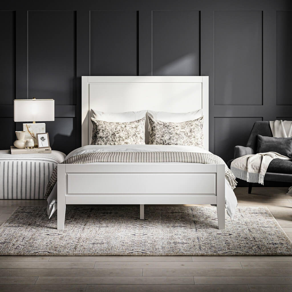 Amelia White Bed Frame - Furniturezone