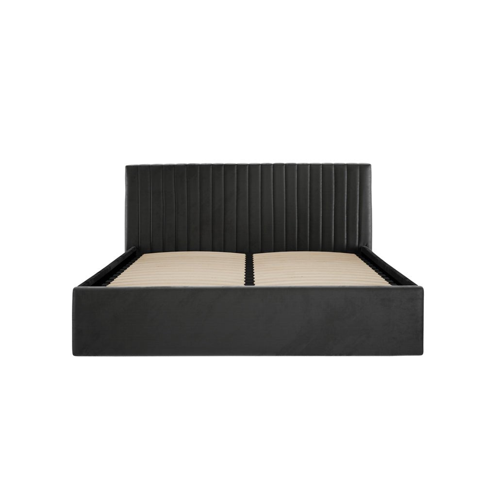 Antigua Ottoman Storage Black Bed Frame - Furniturezone