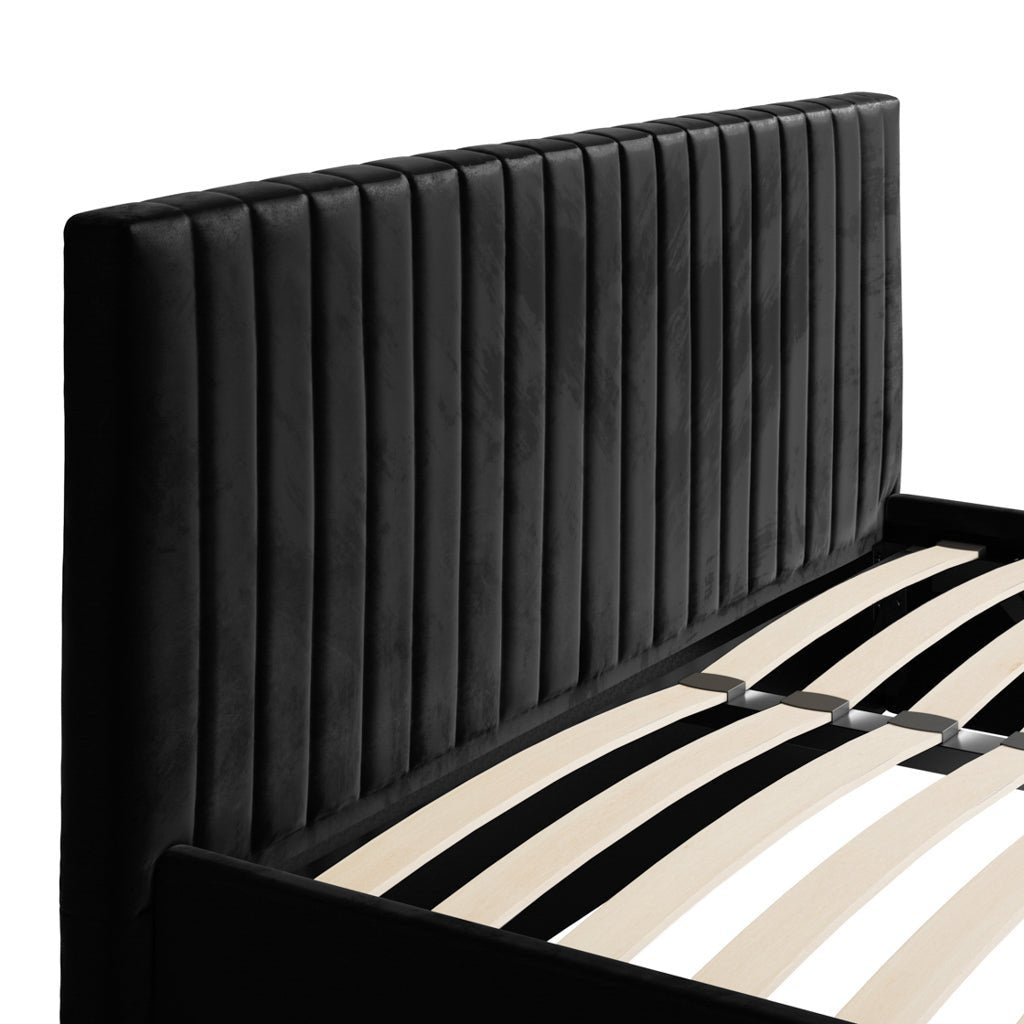 Antigua Ottoman Storage Black Bed Frame - Furniturezone