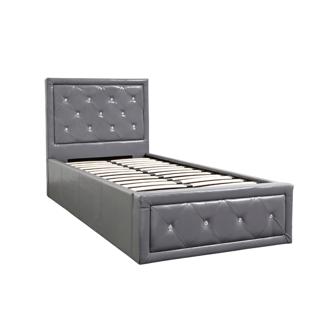 Asma Double Faux Leather Ottoman Bed Frame - Furniturezone
