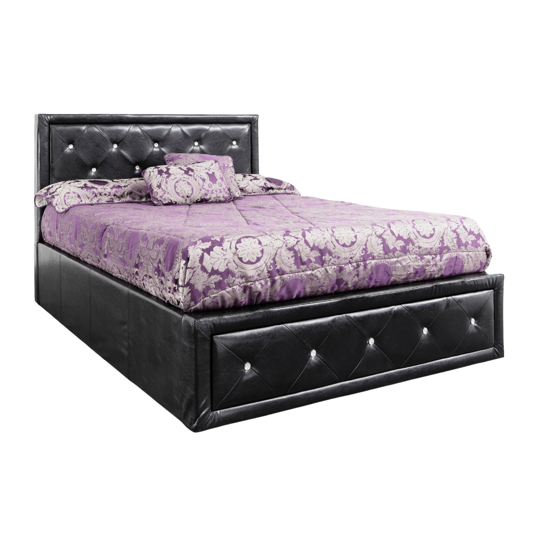 Asma Double Faux Leather Ottoman Bed Frame - Furniturezone
