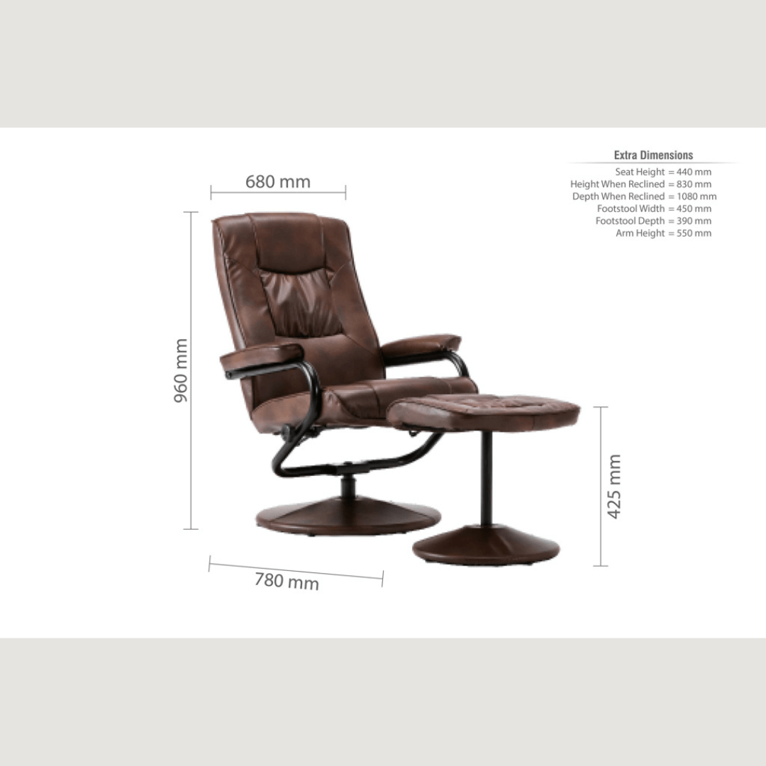 Bari Swivel Chair - Tan - Furniturezone