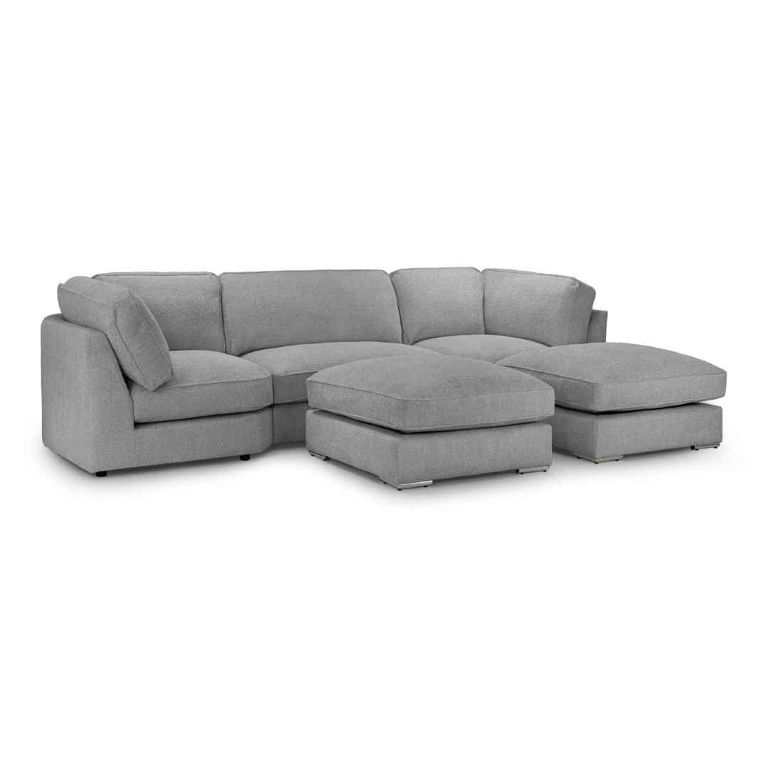 Barnaby Boucle Fabric U - Shape Sofa - Furniturezone