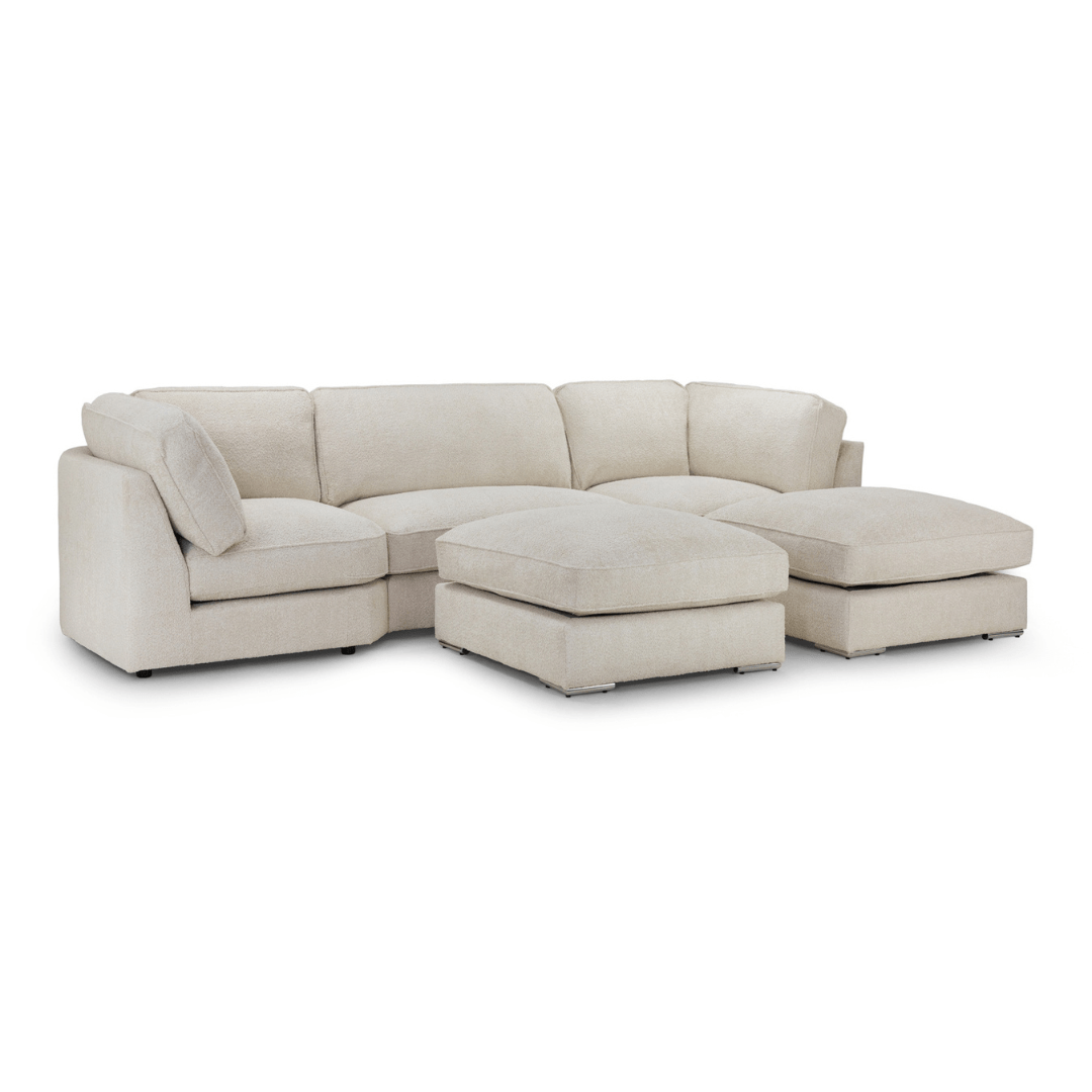 Barnaby Boucle Fabric U - Shape Sofa - Furniturezone