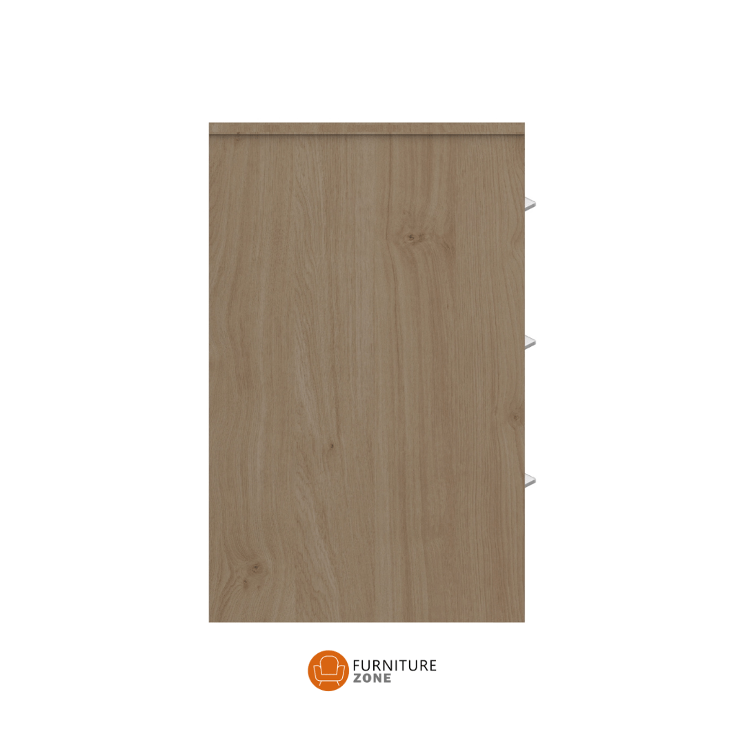 Barter 3 Drawer Bedside (Assembled) - Furniturezone