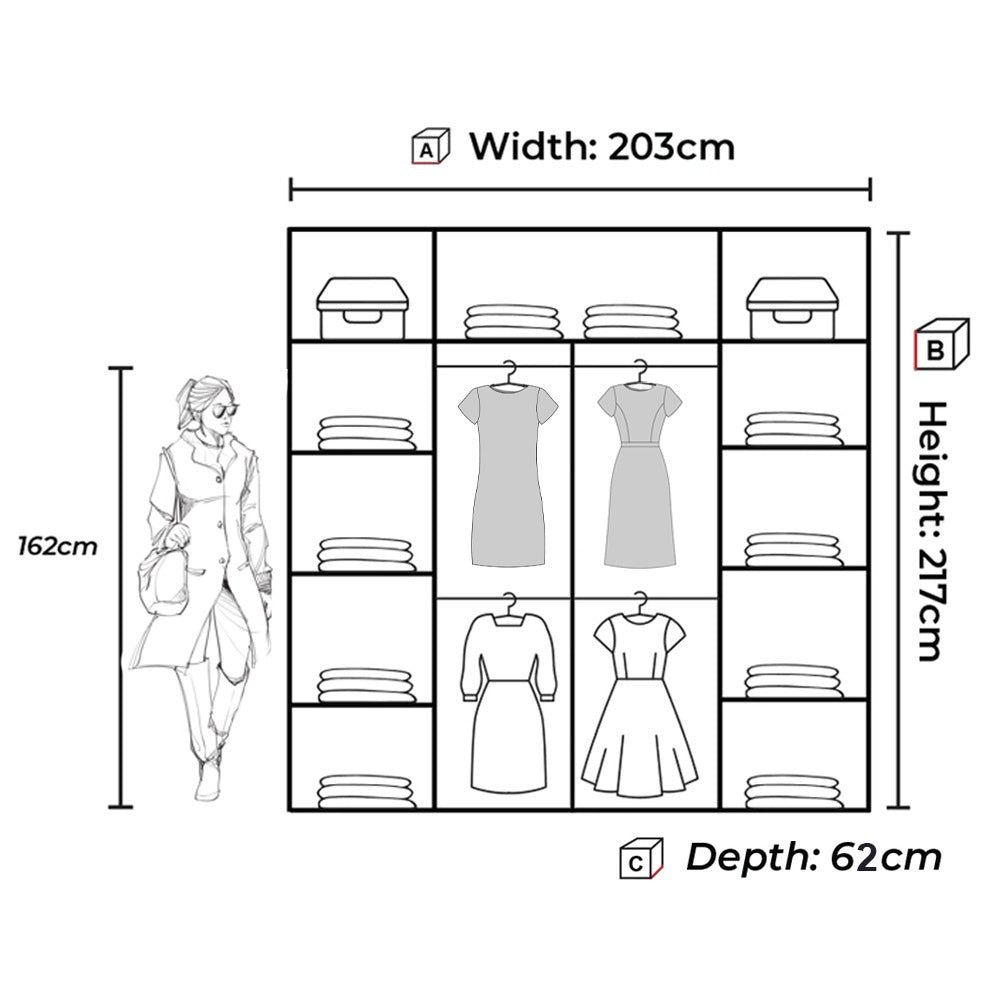 Blanca Sliding Wardrobe - Furniturezone