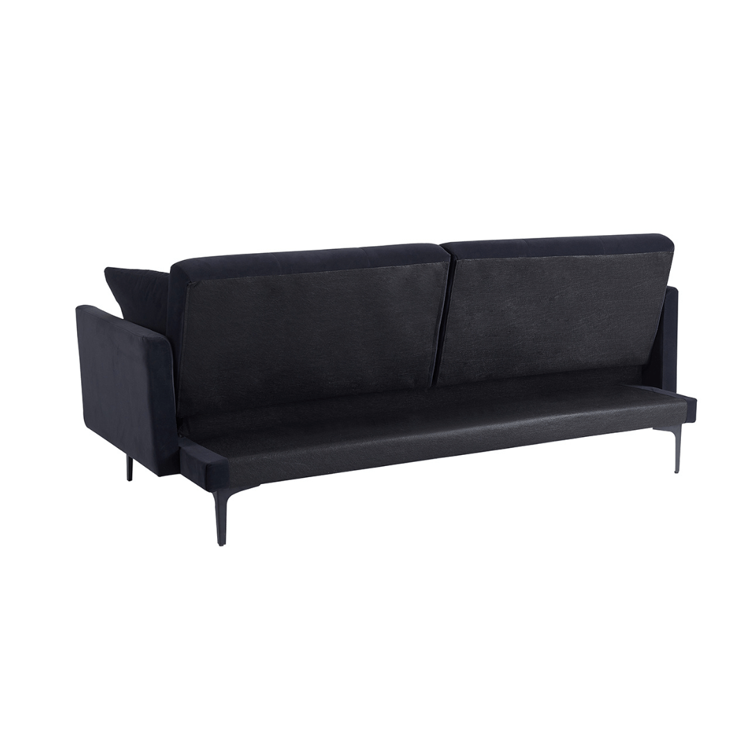 Charlotte Navy Velvet Sofa Bed - Furniturezone