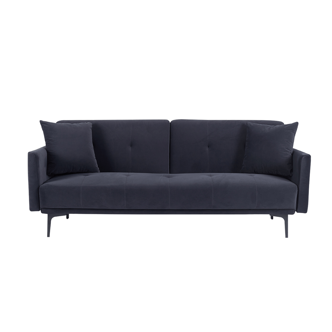 Charlotte Navy Velvet Sofa Bed - Furniturezone