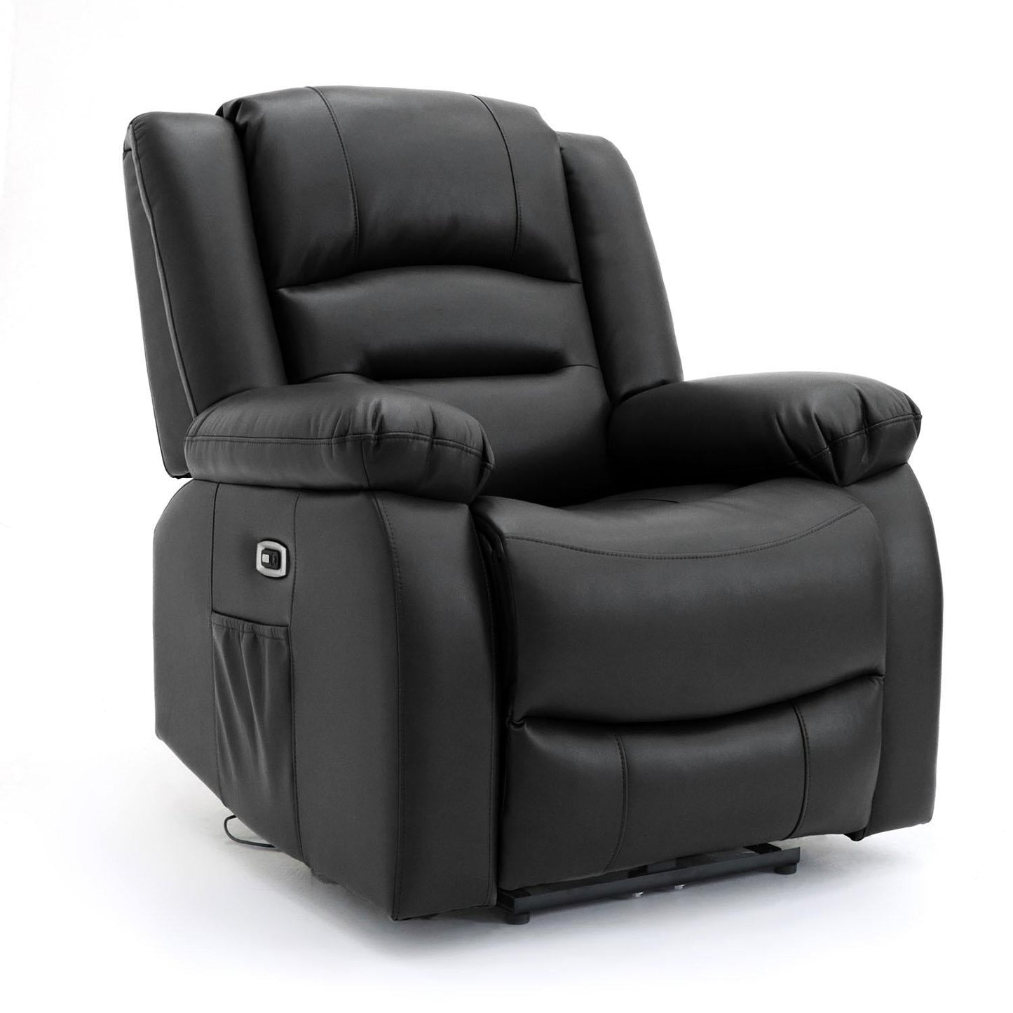 Costa Electric Recliner Sofa Black Armchair - Furniturezone