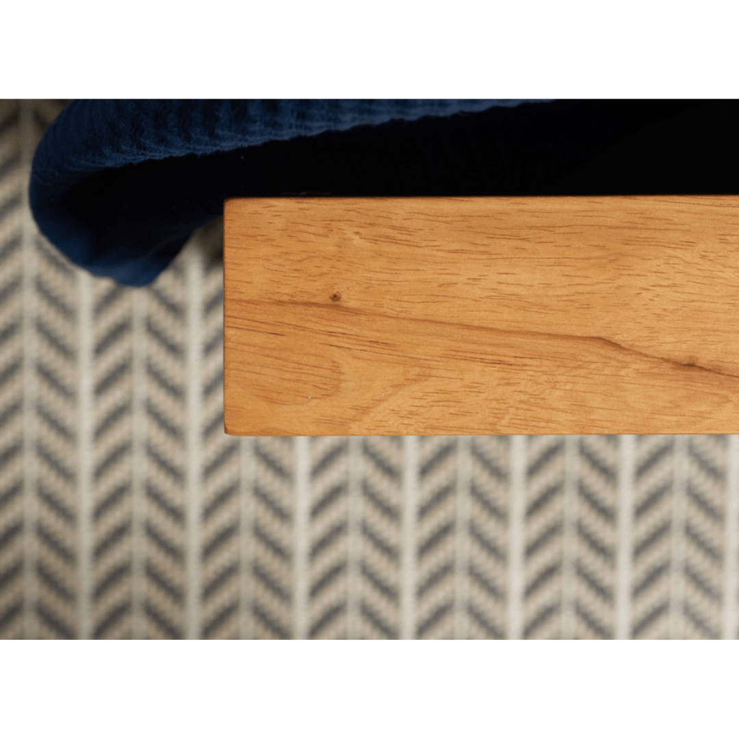 Delta 2.0 Ottoman Storage Navy Blue Bed Frame - Furniturezone