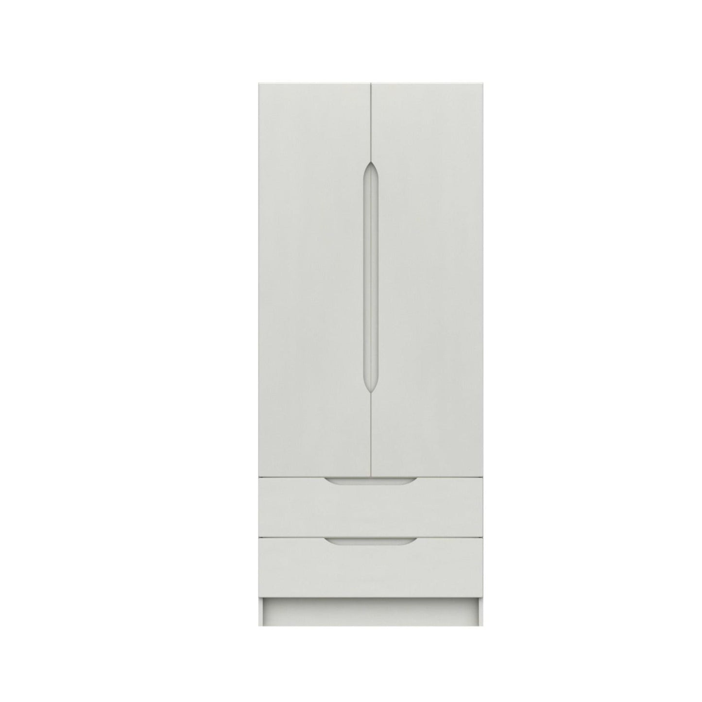 Derwent High Gloss 2 Door 2 Drawer Combi Wardrobe (Assembled) - Furniturezone