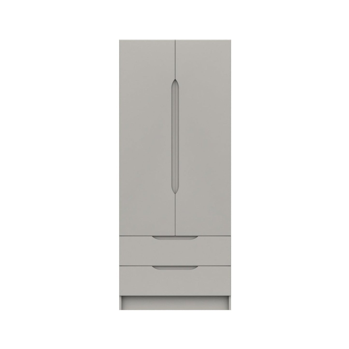 Derwent High Gloss 2 Door 2 Drawer Combi Wardrobe (Assembled) - Furniturezone