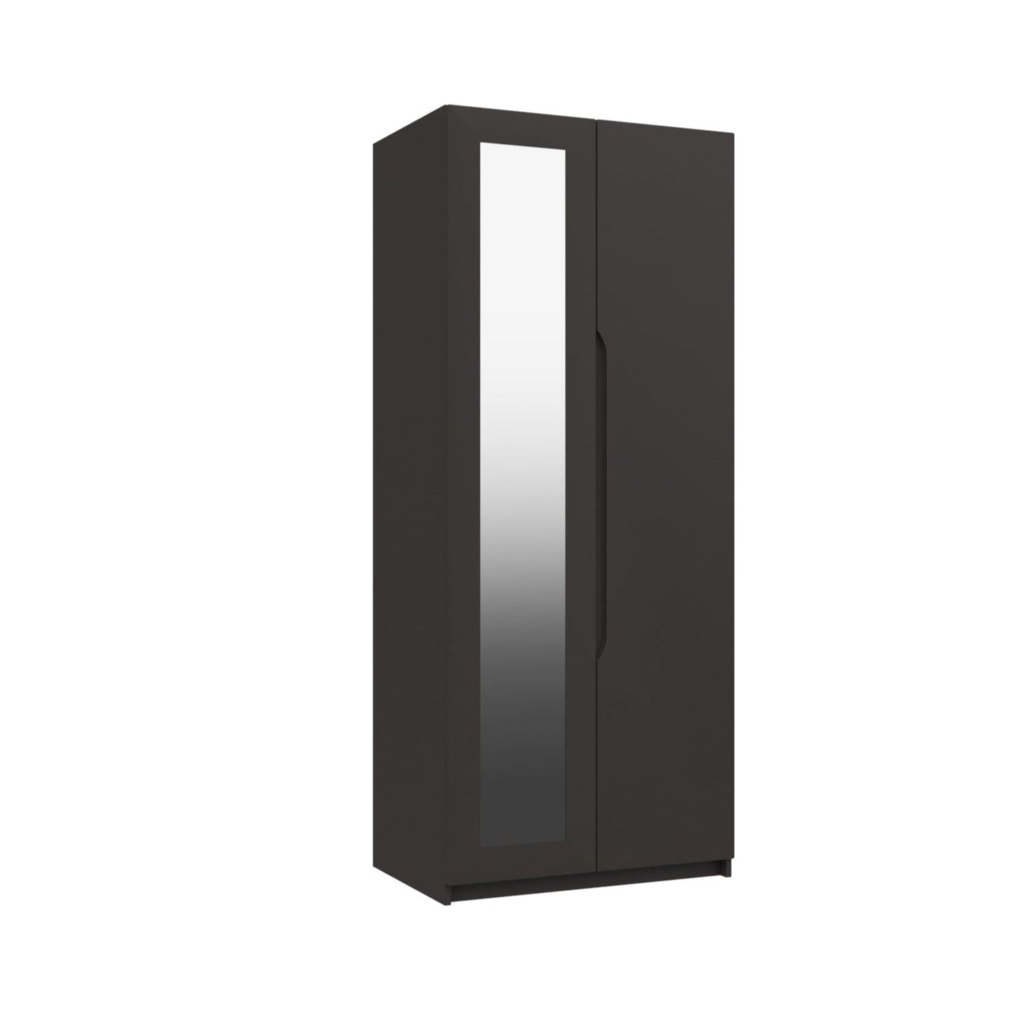 Derwent High Gloss 2 Door Mirrored Wardrobe (Assembled) - Furniturezone