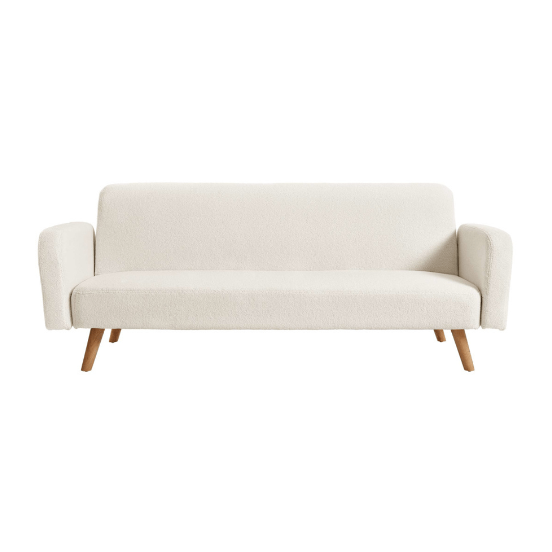 Detti Sofa Bed Boucle White - Furniturezone