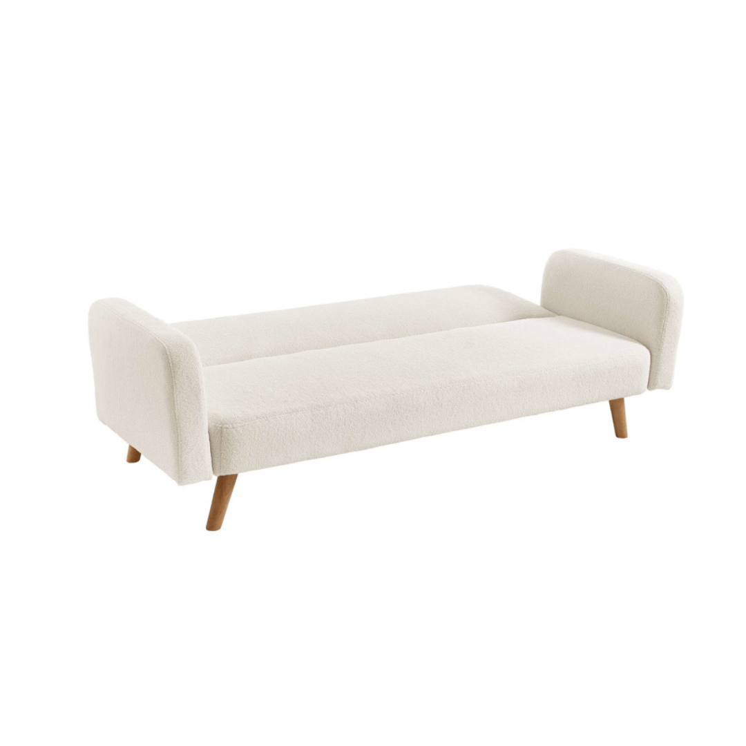 Detti Sofa Bed Boucle White - Furniturezone