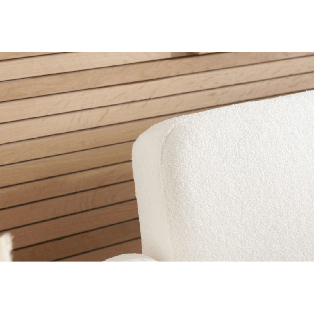 Detti Sofa Bed Boucle White - Furniturezone