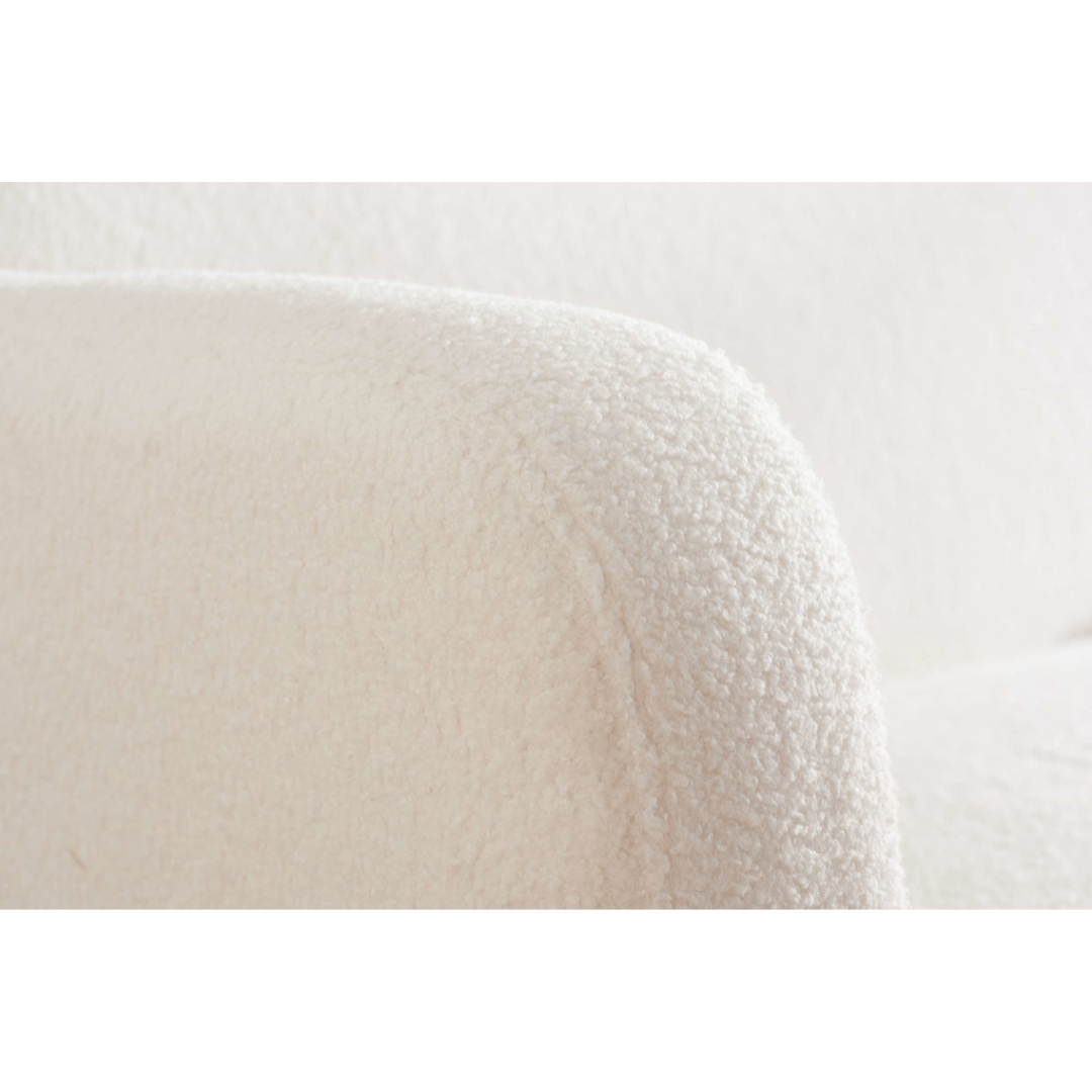 Detti Sofa Bed Boucle White - Furniturezone