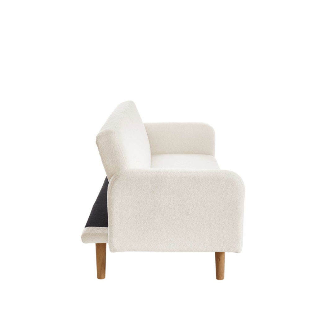 Detti Sofa Bed Boucle White - Furniturezone