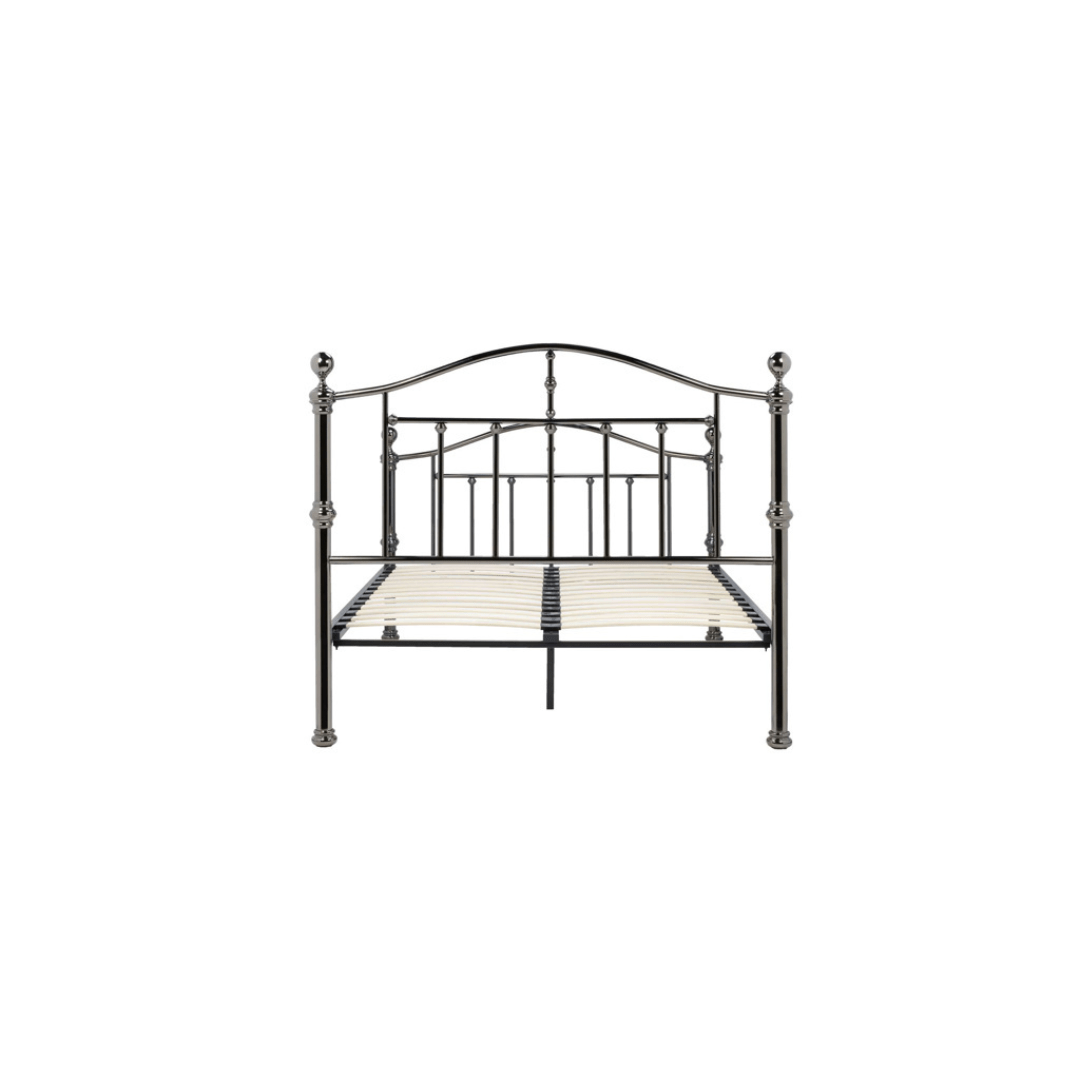 Dumont Black Nickel Bed Frame - Furniturezone