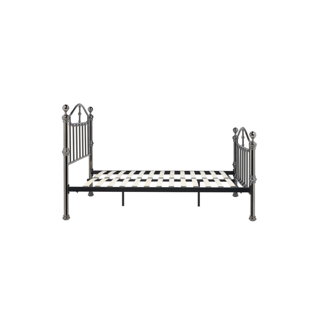 Dumont Black Nickel Bed Frame - Furniturezone