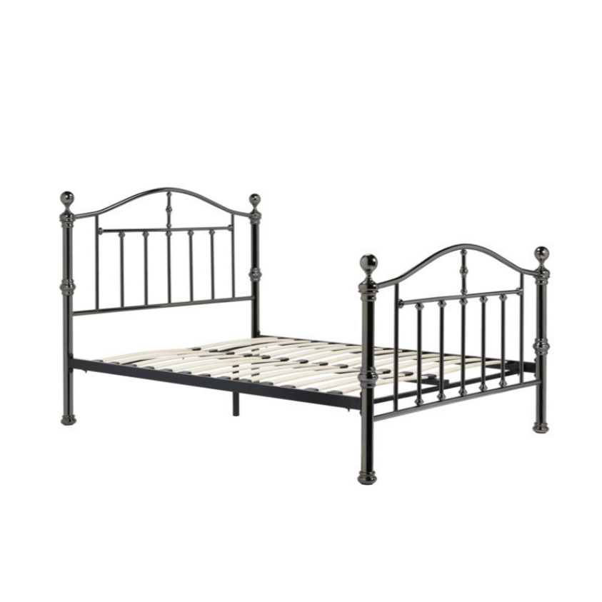 Dumont Black Nickel Bed Frame - Furniturezone