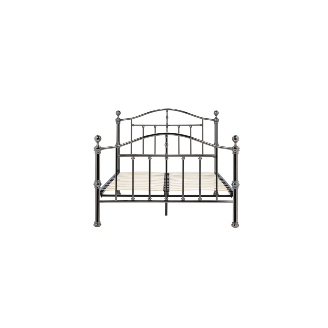 Dumont Black Nickel Bed Frame - Furniturezone