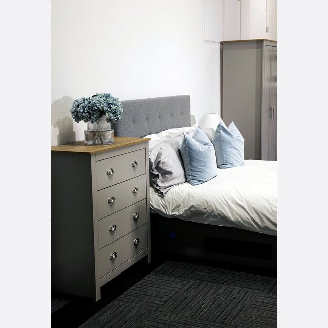 Fraser Bedroom Set Grey - Oak - Furniturezone