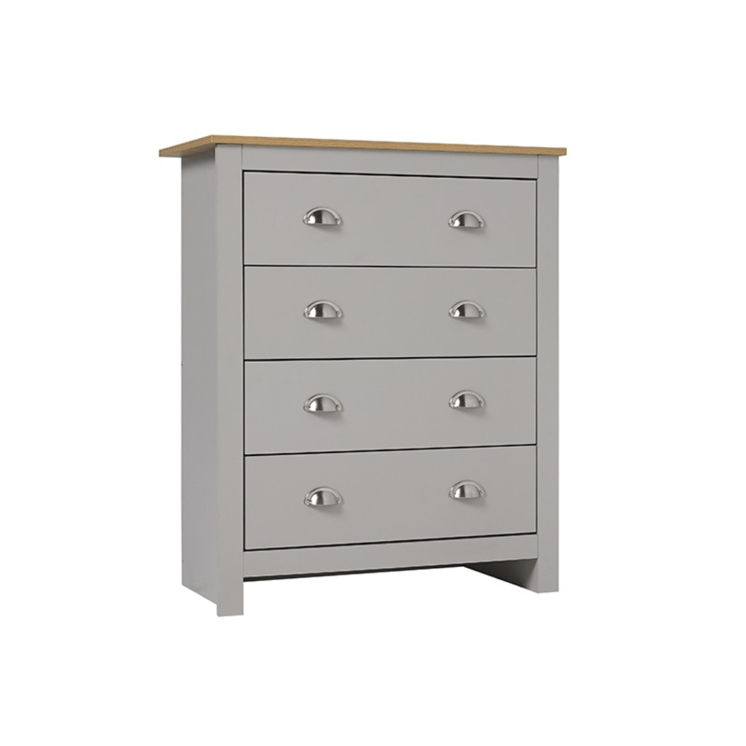 Fraser Bedroom Set Grey - Oak - Furniturezone