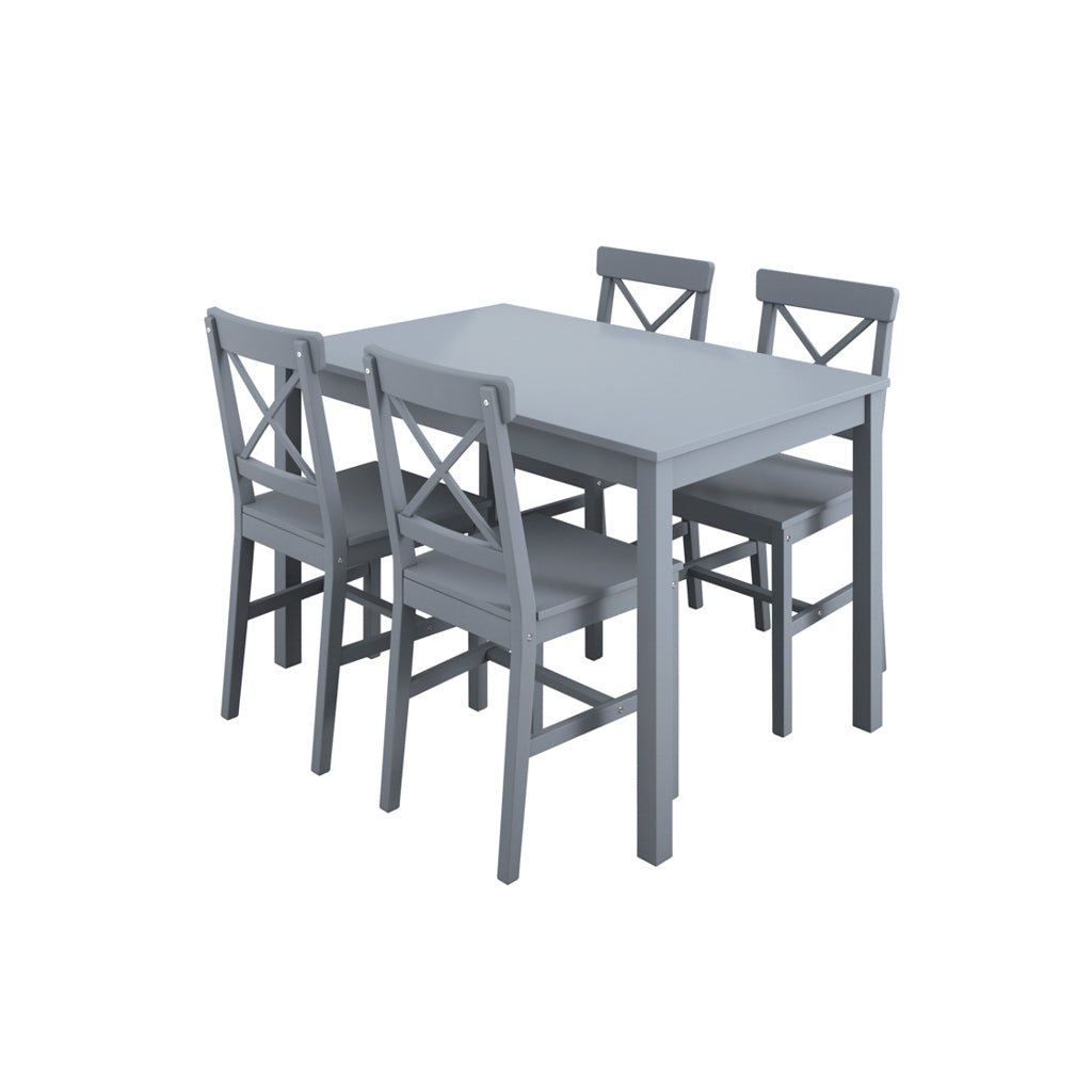 Hitchin Anthracite Grey Dining Table Set - Furniturezone