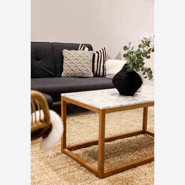 Hove Oak & Marble Coffee Table - Furniturezone