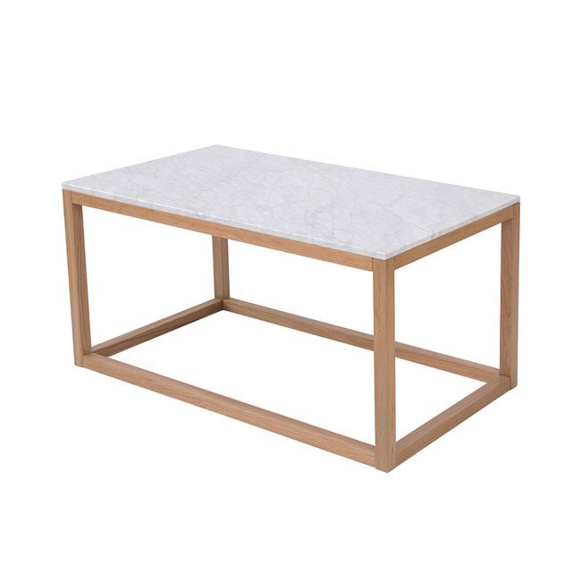 Hove Oak & Marble Coffee Table - Furniturezone