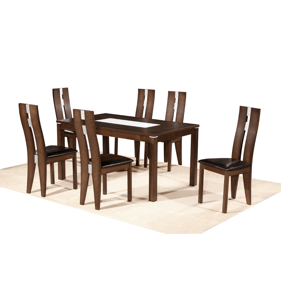 Lara 6 Chair Dining Table Set - Furniturezone