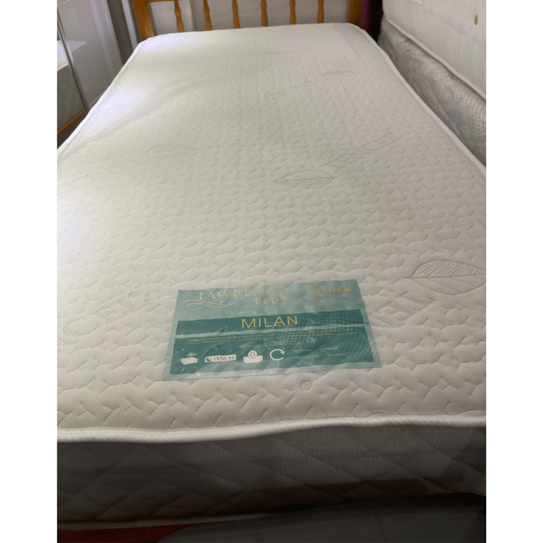 LAWRENCE Milan Memory Foam Mattress FIRM FEEL - Furniturezone