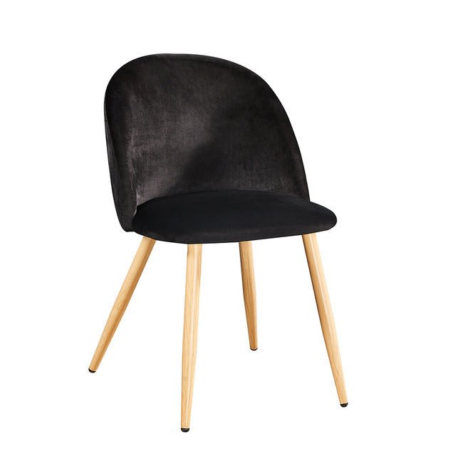 Leano Black Dining Chair (Pack of 2) - Furniturezone
