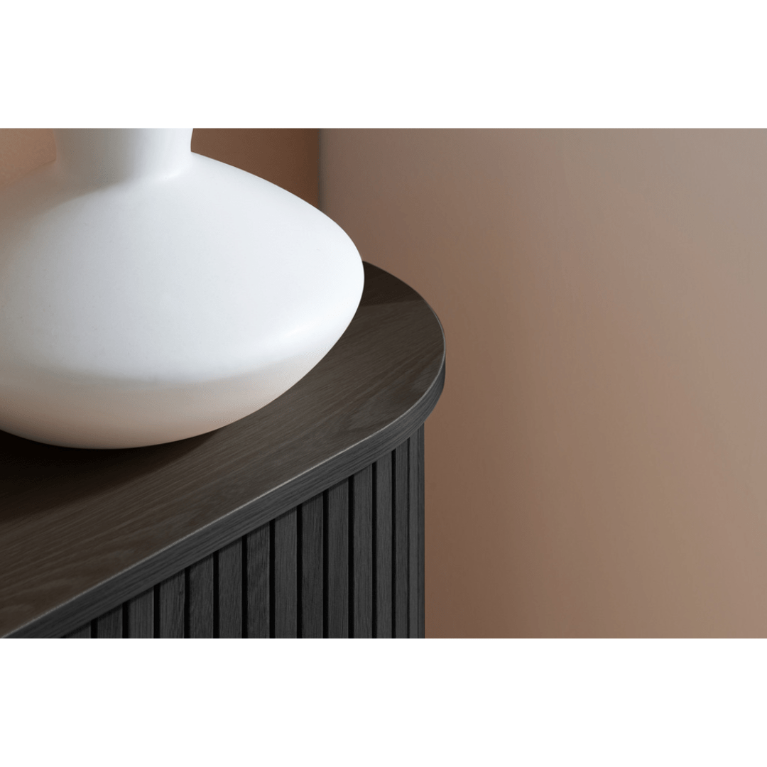 Lille Fluted Black Sideboard - Furniturezone
