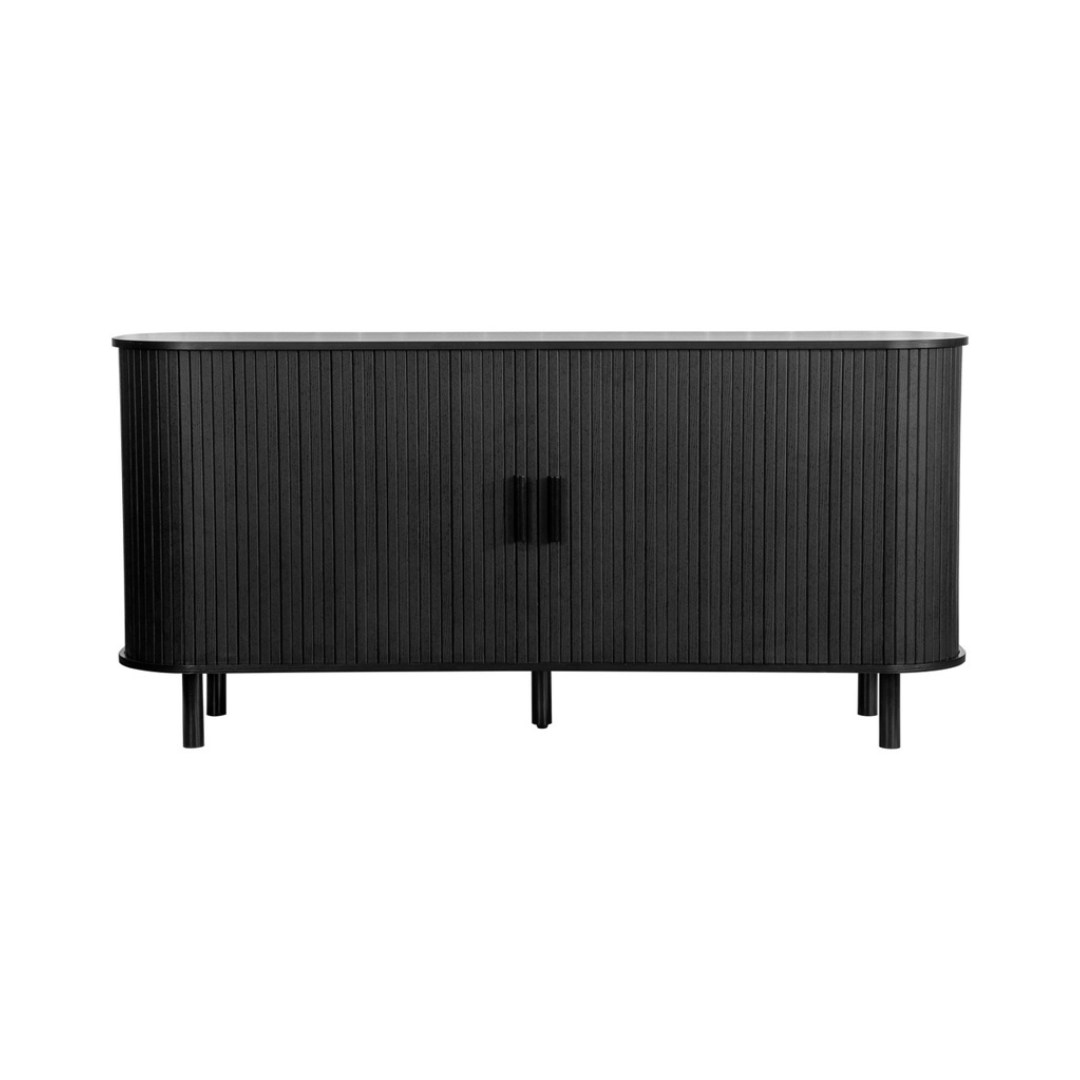 Lille Fluted Black Sideboard - Furniturezone