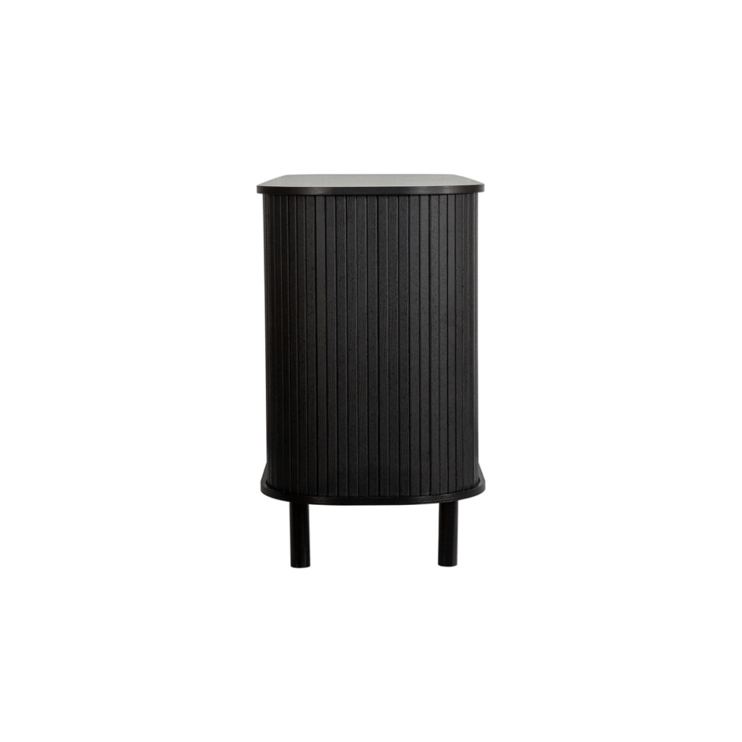 Lille Fluted Black Sideboard - Furniturezone