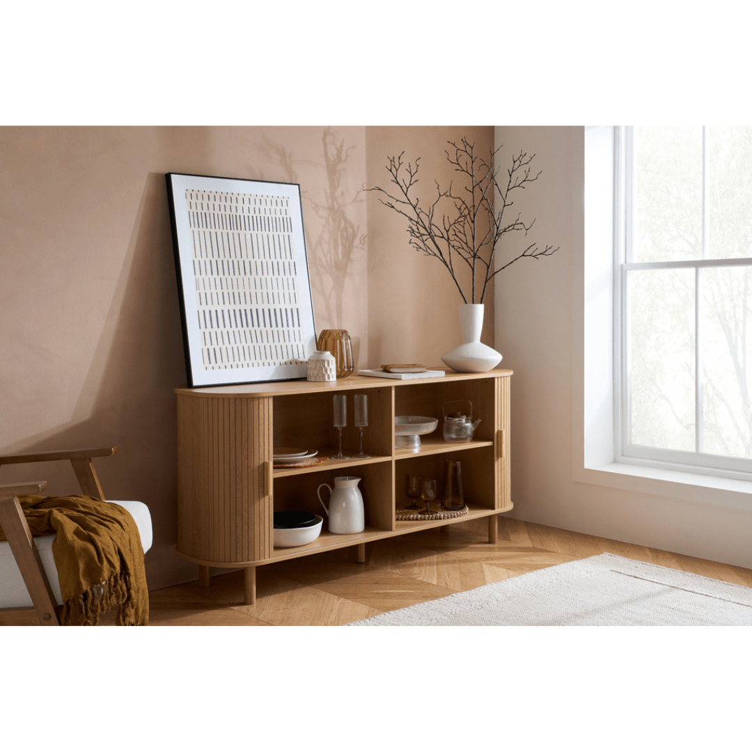 Lille Fluted Oak Sideboard - Furniturezone