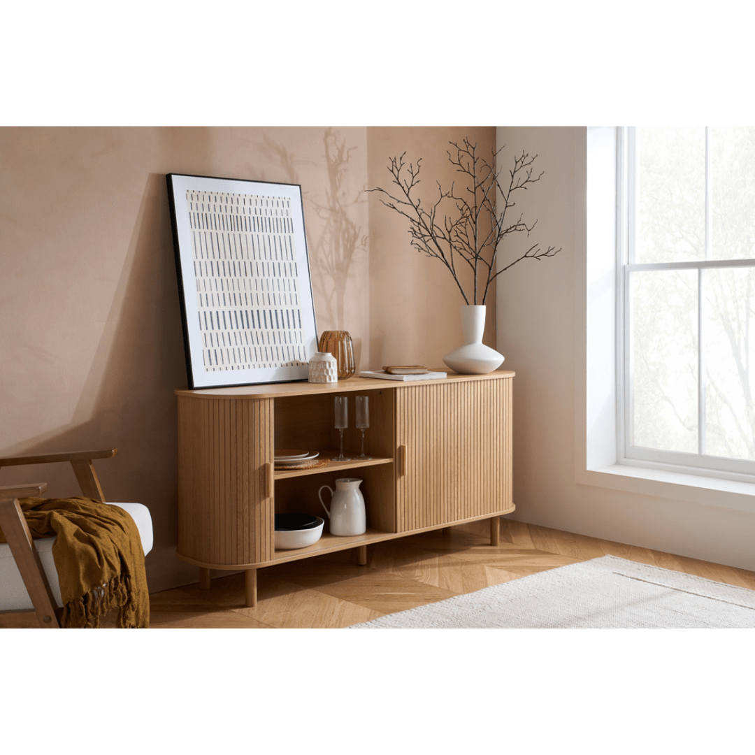 Lille Fluted Oak Sideboard - Furniturezone