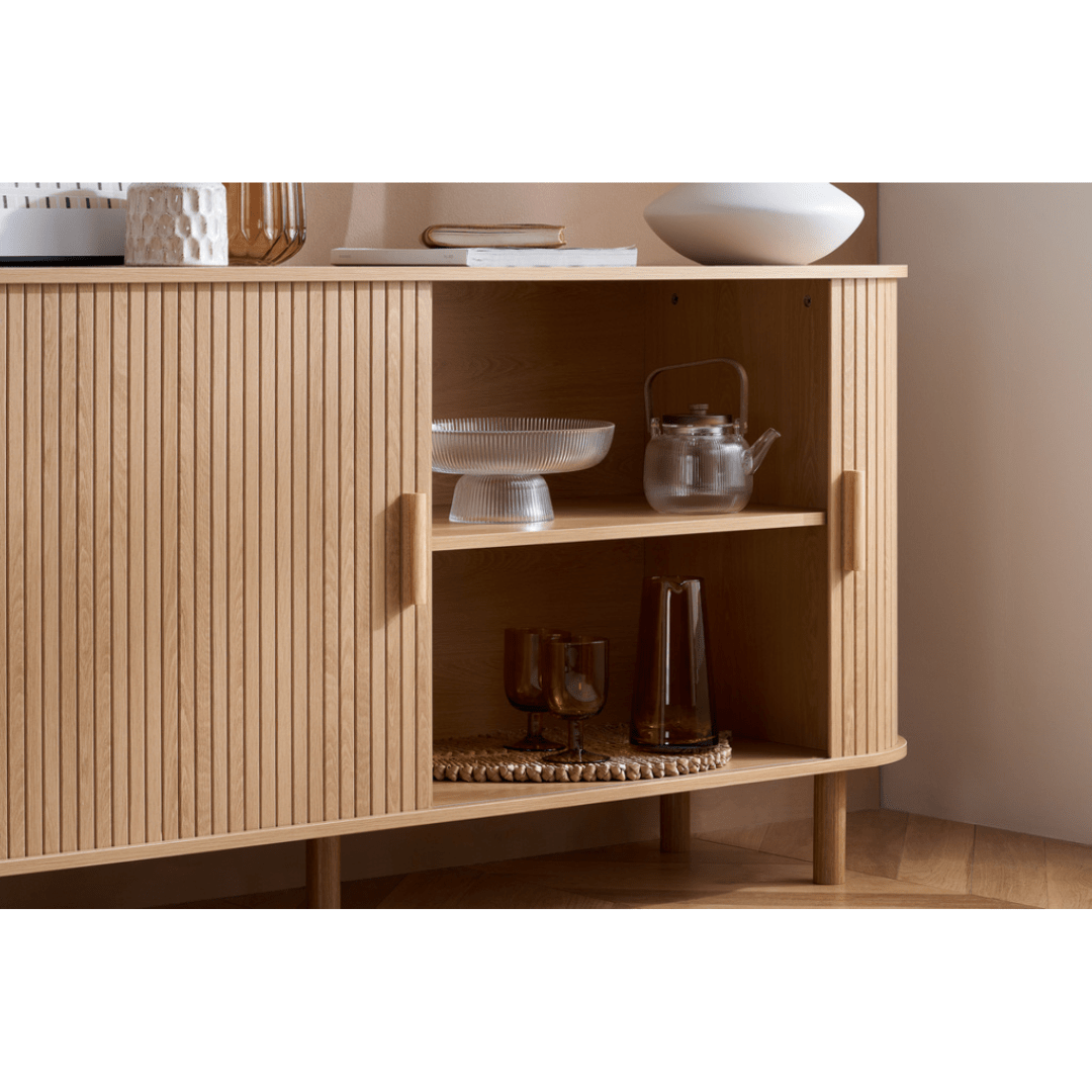 Lille Fluted Oak Sideboard - Furniturezone