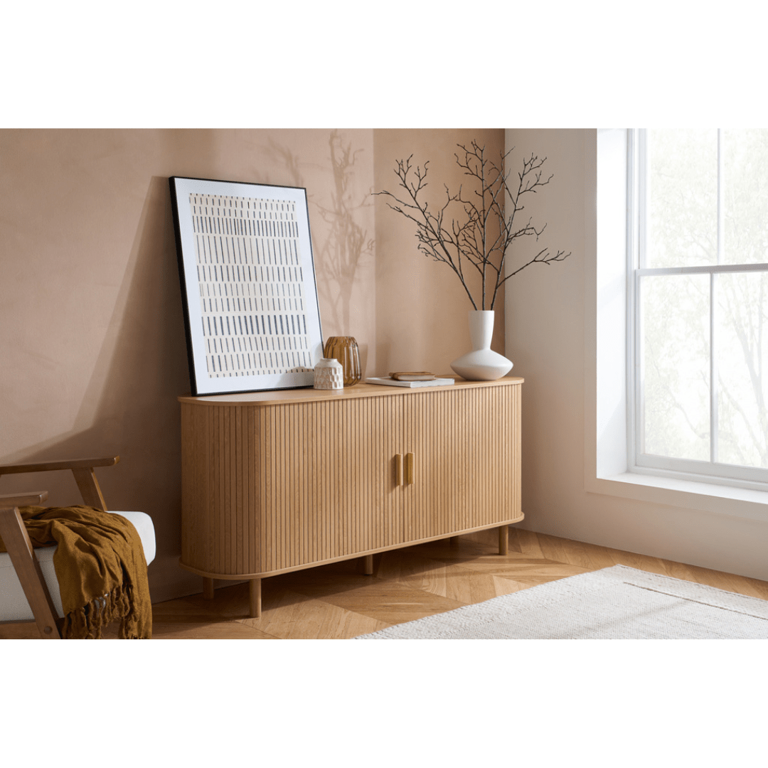 Lille Fluted Oak Sideboard - Furniturezone