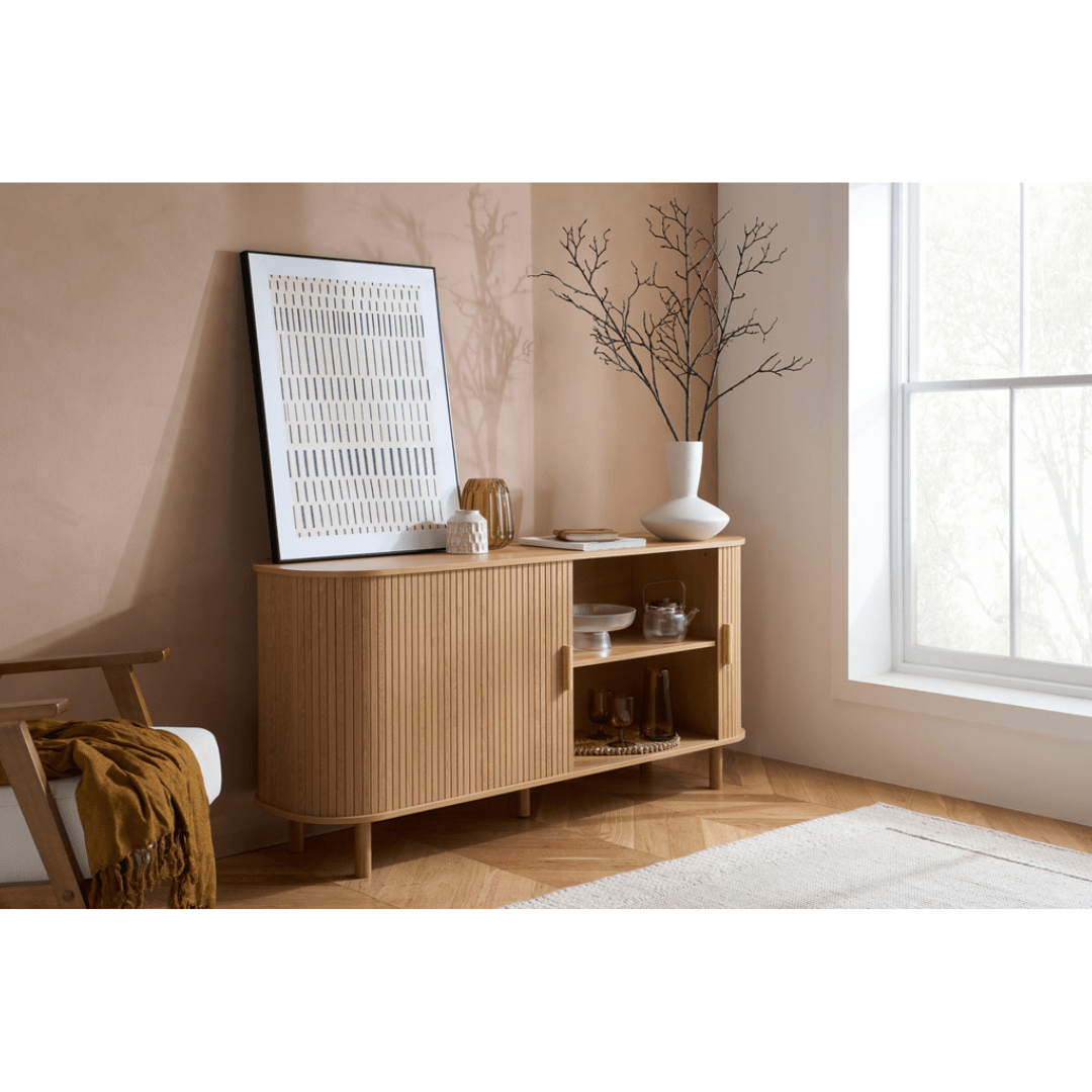 Lille Fluted Oak Sideboard - Furniturezone