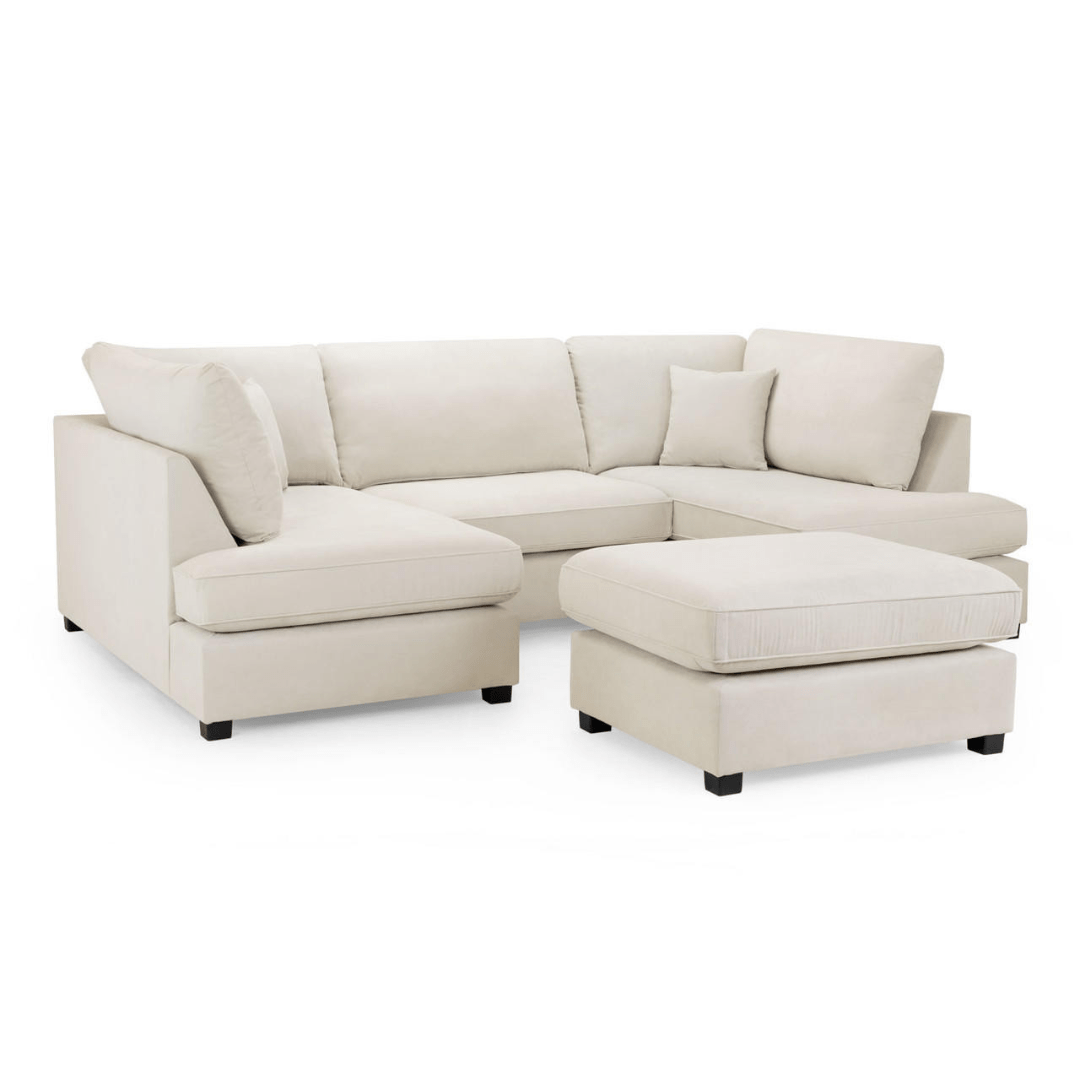 Marino Fabric U Shape Corner Sofa - Furniturezone