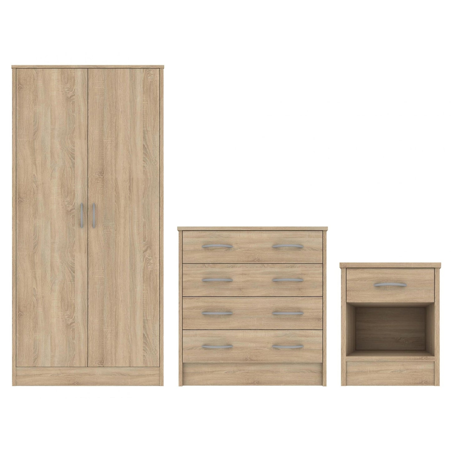 Marla Oak Effect Bedroom Set - Furniturezone