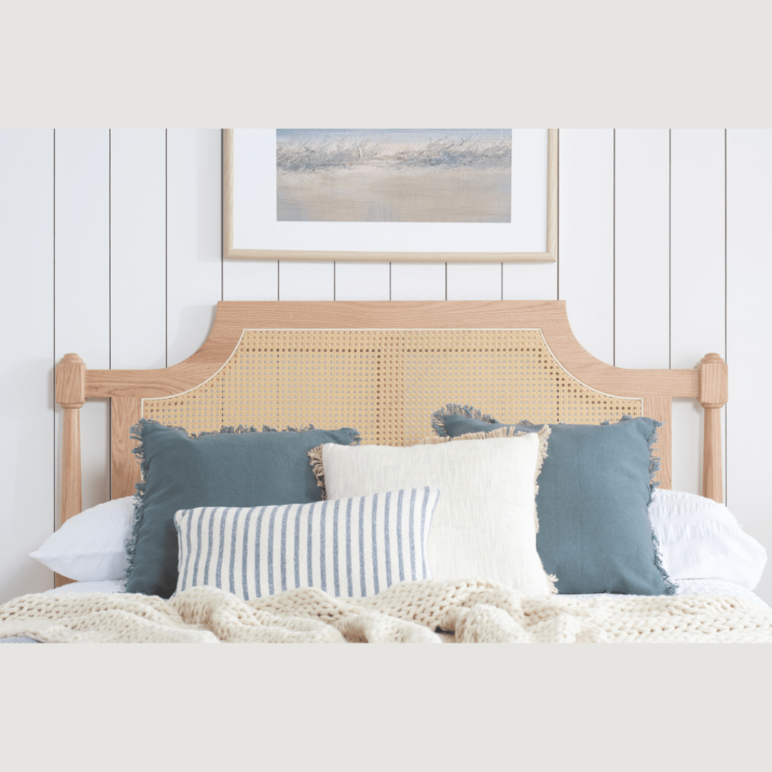 Marotta Rattan Solid Oak Oak Bed Frame - Furniturezone